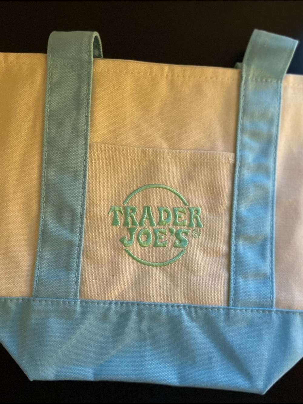 Trader Joe's mini Tote Bag in Light blue